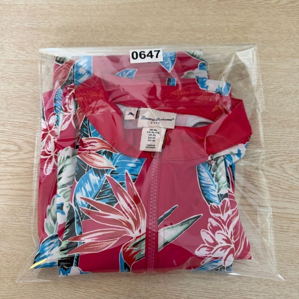 Tommy Bahama Golf Womens XL Tropical Floral Dress Resort Beachy Pickleball Pink - Picture 11 of 11